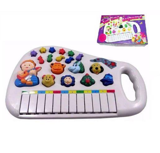 Teclado Piano Infantil Musical Bichos Infantil Sons Eletrônico - Fun Time