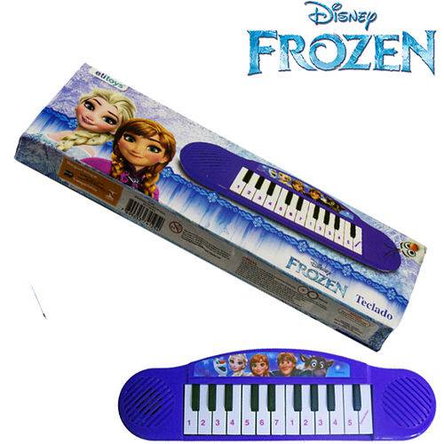 Teclado Piano Musical Infantil a Pilha Frozen