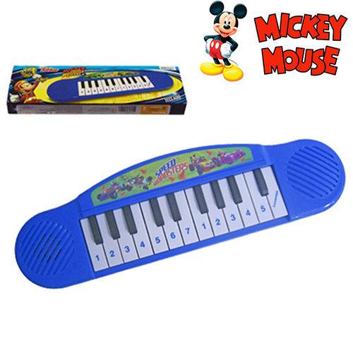 Teclado Piano Musical Infantil a Pilha Mickey na Caixa