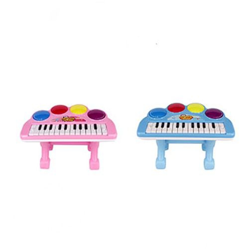 Teclado Piano Musical Infantil Baby Colors com Apoio + Luz Diversão - Loja Catarinense