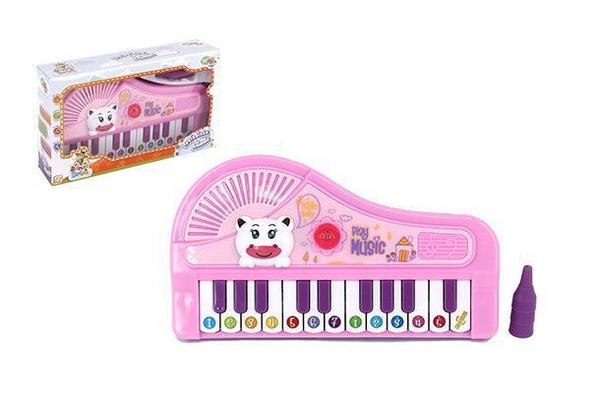 Teclado Piano Musical Infantil Bichinhos Coloridos com Pés - Wellmix