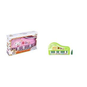 Teclado Piano Musical Infantil Bichinhos Coloridos com Pés