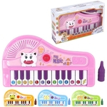 Teclado / Piano Musical Infantil Bichinhos Sortidos Colors Com Pe + Luz A Pilha Na Caixa Wellkids