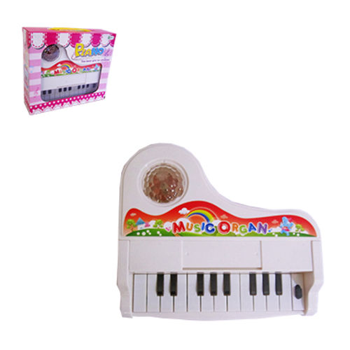 Teclado Piano Musical Infantil com Luz a Pilha na Caixa