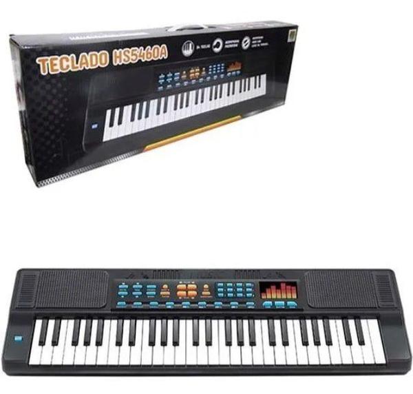 Teclado Piano Musical Infantil com Microfone 54 Teclas Dm Toys