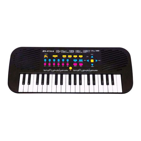Teclado Piano Musical Infantil com Ritmos Microfone 37 Teclas - Dm Toys