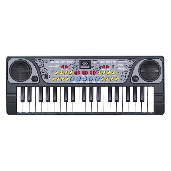 Teclado Piano Musical Infantil com Ritmos Microfone BX1622 - Dm Toys