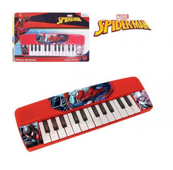 Teclado Piano Musical Infantil Spider-man 24 Teclas - Etitoys