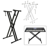 Teclado Portátil ajustável stand Electric Piano Levante Dual-tubo X-Type Ferro Braced Musical instrument accessories