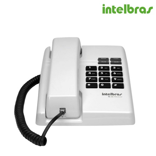 Telefone com Fio Branco Tc-50 Premium Intelbras