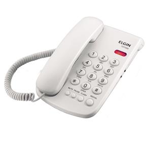 Telefone com Fio e Chave de Bloqueio Branco TCF2000 Elgin