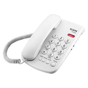 Telefone com Fio Elgin Tcf 2000 B Chave de Bloqueio Indicação Luminosa de Chamada - Cor Branco