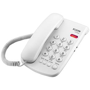 Telefone com Fio Elgin TCF-2000 com Chave de Bloqueio-Branco