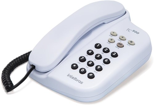 Telefone com Fio Intelbras Branco Tc500