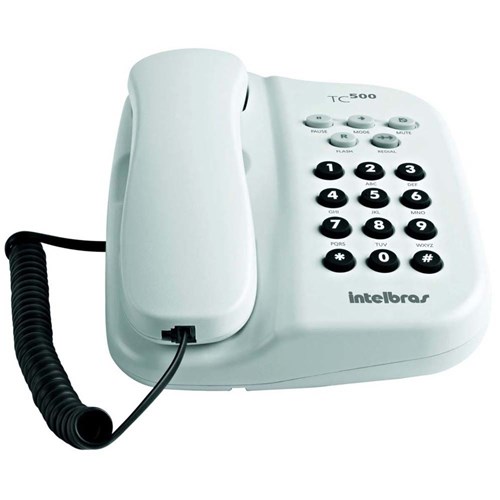 Telefone com Fio Intelbras Tc 500 (Branco)