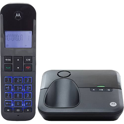 Tamanhos, Medidas e Dimensões do produto Telefone Digital Sem Fio Moto 4000SEMRD2 com Identificador de Chamadas - Motorola