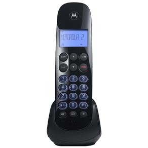 Telefone Digital Sem Fio Motorola MOTO750-R com Identificador de Chamadas, Viva-voz, Visor e Teclado Iluminado - Preto