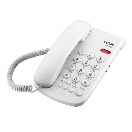 Telefone Elgin Tcf-2000 com Indicacao de Chamadas Branco