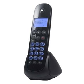 Telefone Fixo Sem Fio Motorola 750SE, Secretaria, Preto - Bivolt