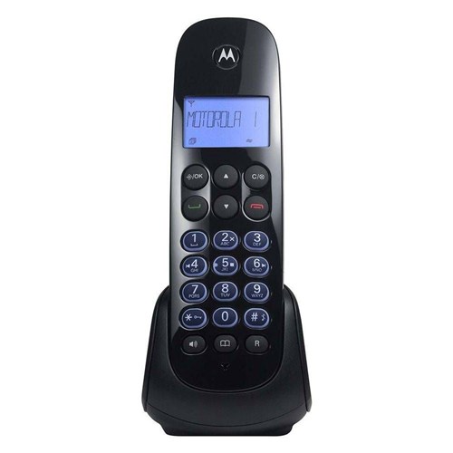 Telefone Fixo Sem Fio Secretária Preto Motorola Bivolt 750SE