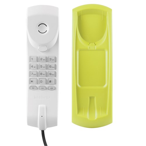 Telefone Gôndola Color Tc 20 Cinza Ártico/Verde- Funções Mudo, Flash e Rediscar - Teclado Iluminado