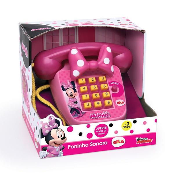 Telefone Infantil Foninho Sonoro Minnie - Elka