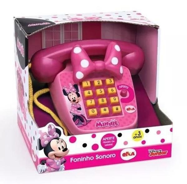 Telefone Infantil - Foninho Sonoro Minnie - Elka