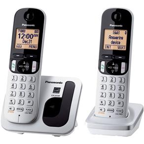 Telefone Sem Fio com Id Base + Ramal Kx-tgc212lb1 Cinza Panasonic - BIVOLT
