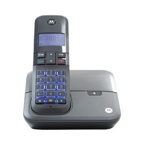 Telefone Sem Fio Digital Até 5 Ramais com Viva-voz + Id de Chamadas Preto MOTO4000 Motorola