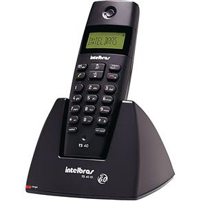 Telefone Sem Fio Digital TS 40 ID Intelbras TS40ID com Identificação de Chamadas.