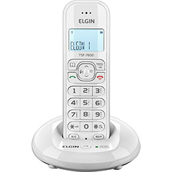 Tamanhos, Medidas e Dimensões do produto Telefone Sem Fio Elgin TSF 7600 com Identificador de Chamada Branco