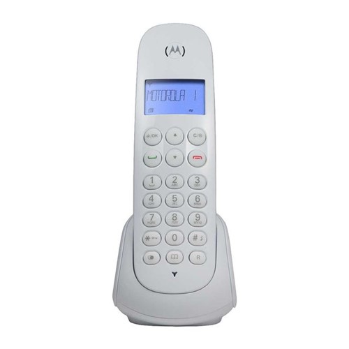 Telefone Sem Fio Moto 700 Identificador de Chamada Motorola Branco Branco