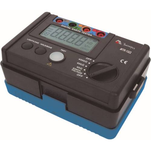 Terrômetro Digital 3 3/4 Contagem 4000 Tensão Ac 400v Resistência Minipa Mtr-1522