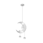 Teto Moon Star Children Quartos LED Lamp Chandelier Pingente Hanging Lamp