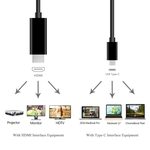 Tipo C para HDMI Cabo Adaptador para Telefone Laptop