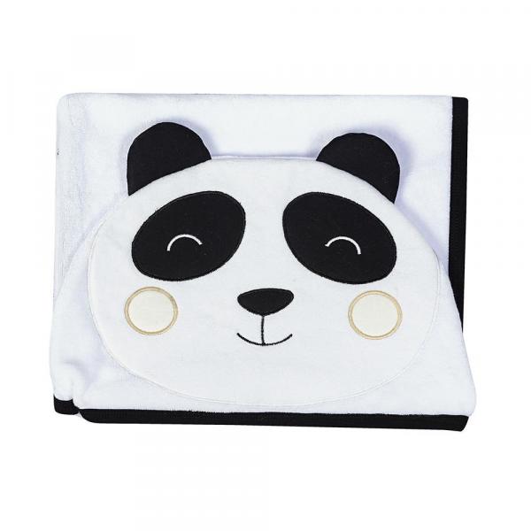 Toalha de Banho com Capuz Batistela Baby Panda 02517