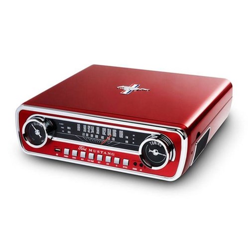 Toca-Discos Vinil Ion Mustang C/ Rádio, Usb, Entrada Auxiliar e Conversão Digital