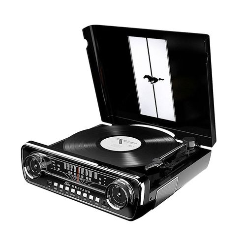 Toca-discos Vinil Mustang ION C/ Rádio, USB, Entrada Auxiliar e Conversão Digital