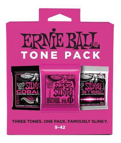 Tone Pack Ernie Ball Guitarra .09 Kit com 3 Cordas