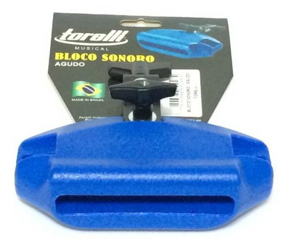 Torelli Bloco Sonoro Agudo Azul TO011 Block Jam c/ Clamp