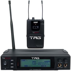 Transmissor com Receptor Bodypack Tagima Tag Sound Tg-9000 Sem Fio Uhf