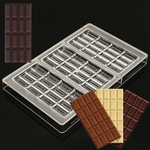 Transparente 48-retângulo pc diy 3d retângulo barra de chocolate molde doces sugarcraft molde novo