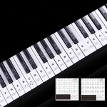 LOS Transparente do teclado de piano adesivo 88 teclas do teclado eletrônico Piano etiqueta