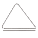 Triângulo Cromado Spanking de Aço 25cm