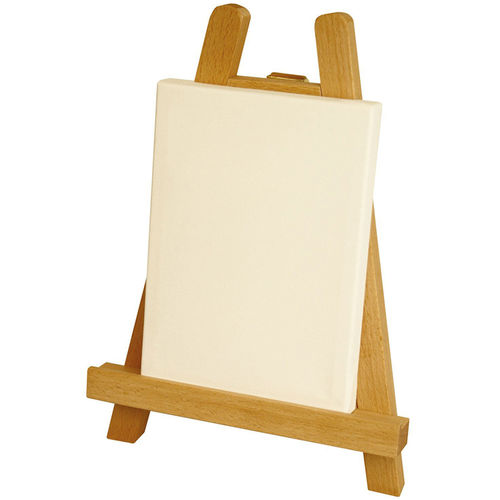 Triângulo pequeno Tabletop Madeira Desenhando Cavalete do indicador da exibição suporte Artist A-Frame Cavalete Abastecimento Art