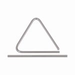 Triângulo Spanking de Aço Cromado 15 cm - AC1202