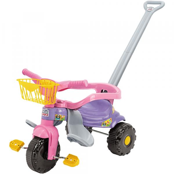 Triciclo Infantil Tico Tico Festa - Rosa - Magic Toys