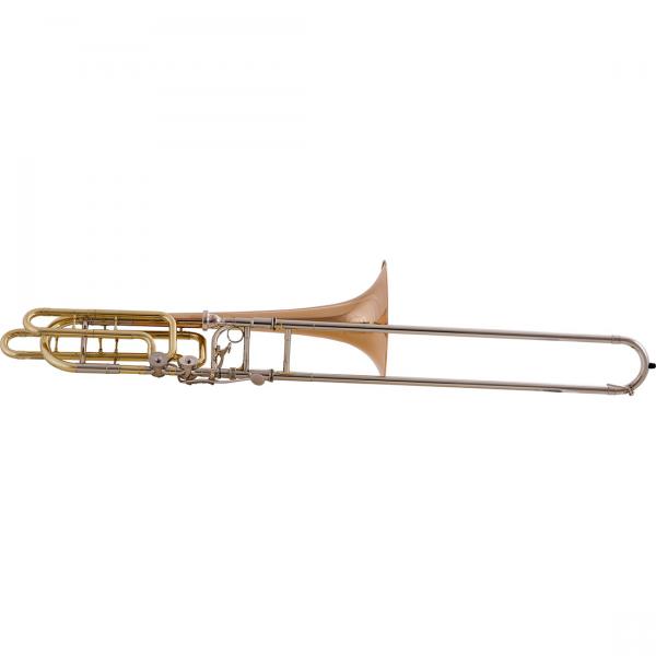 Trombone de Vara Baixo Bb/F/Eb/D HSL-830L Laqueado - Harmonics - Harmonics