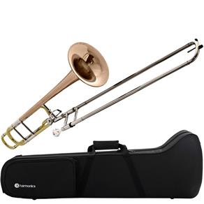 Trombone de Vara Tenor Fá Si Bemol HSL-802L Laqueado Harmonics com Case