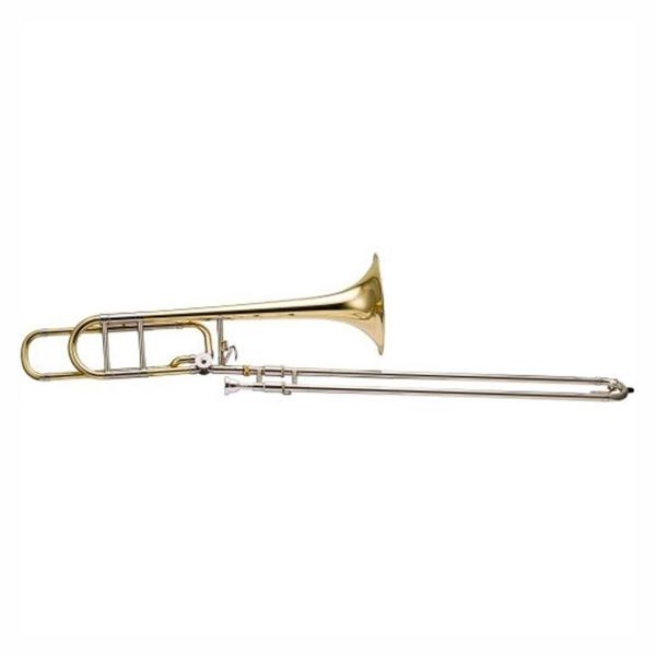 Trombone Tenor Afinado em Bb/f Laqueado Hsl801 Harmonics